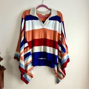 Mersea • Multi Chak‎ Chel Polo Stripe Poncho